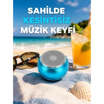Taşınabilir Mini Bluetooth Hoparlör 9m Menzil Dahili Mikrofon Yeni Nesil