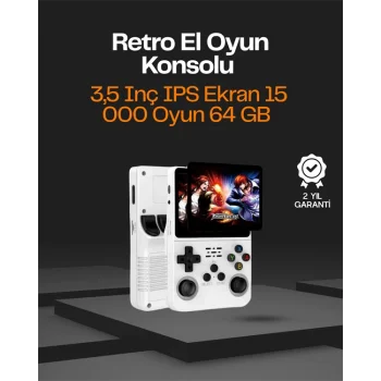 Taşınabilir Retro Oyun Konsolu – 15.000 Oyun, 64 GB Depolama, IPS Ekran