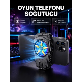 Taşınabilir Şarjlı Telefon Soğutucu – Sessiz Fan Motoru ile Yüksek Performans Koruma