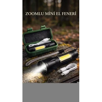 Taşınabilir Su Geçirmez El Feneri Uzun Pil Ömrü