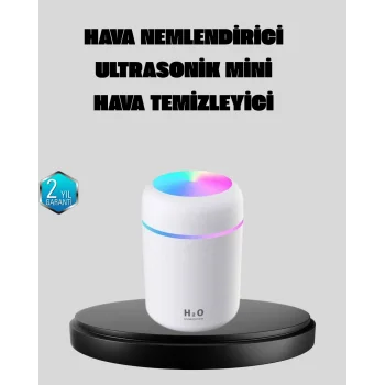 Taşınabilir USB Mini Nemlendirici – LED Aydınlatmalı, Çift Püskürtme Modu
