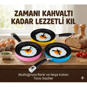 Tava Konseptli Duvar Saati