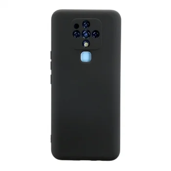 Tecno Camon 16 Kılıf Nano İçi Kadife Silikon - Siyah