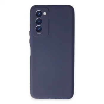 Tecno Camon 18 Kılıf First Silikon - Lacivert