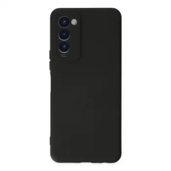 Tecno Camon 18 Kılıf Nano İçi Kadife Silikon - Siyah