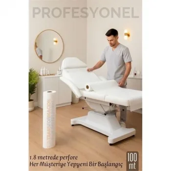Tek Kullanımlık 60 Cm X 100 M 1.80 Mt Perforeli Sedye Örtüsü – Muayene Ve Güzellik Salonları İçin 722303