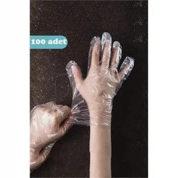 Tek Kullanımlık Şeffaf Eldiven 100 Adet 717561