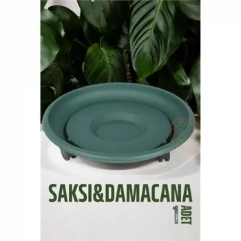 Tekerlekli Saksı Altığı 37 Cm Yeşil 721052
