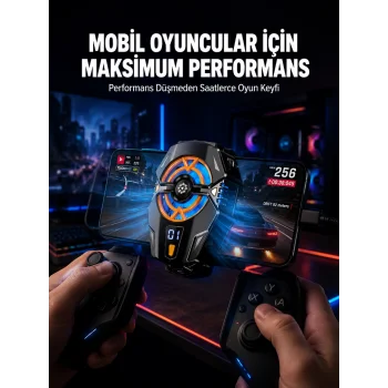 Telefon Soğutucu Radyatör Type-C Bağlantılı 2 Kademeli Dijital Kontrollü