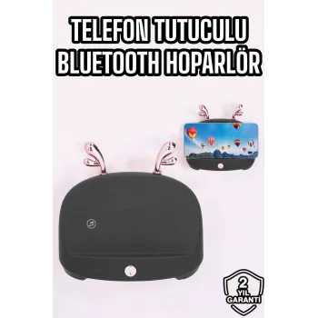 Telefon Tutuculu Akıllı Hoparlör Yüksek Ses Kaliteli Hoparlör