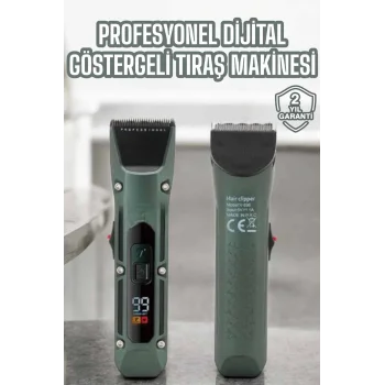 Tıraş Makinesi Dijital Göstergeli Turbo Motor Paslanmaz Çelik