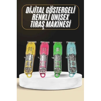 Tıraş Makinesi Renkli Dijital Göstergeli Epilasyon Öncesi Kısaltma Makinesi