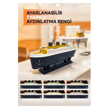 Titanic/vapur/gemi Aromaterapi Hava Nemlendirici Kuruluğu Önlemek Için Verimli Gemi Dizaynlı Difüzör