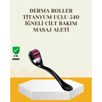 Titanyum Dermaroller 540 İğne Cilt Onarım ve Kolajen Üretim Desteği