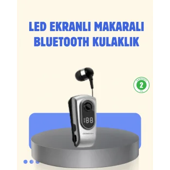 Titreşimli Bluetooth Kulaklık – Uzun Pil Ömrü, Dijital Ekranlı Kablosuz Tasarım