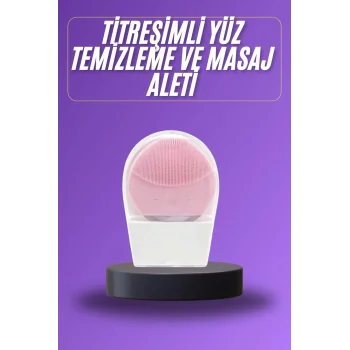 Titreşimli Yüz Masaj Aleti Titreşimli Makyaj Temizleme Cihazı