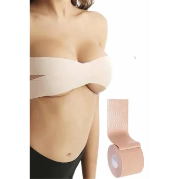 Toparlayıcı Göğüs Bandı Şekillendirici Ten Rengine Uygun Esnek Hassas Ciltlere Uygun