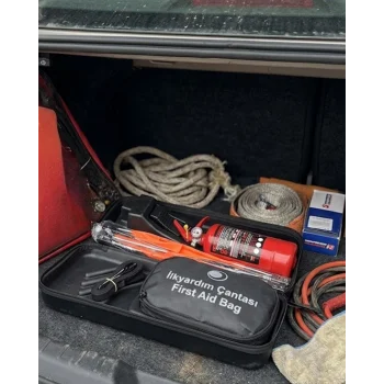 Trafik Seti Acil Durum Araç Güvenlik Kiti Yangın Tüpü ve Reflektörlü