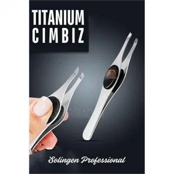 Titanyum Çelik Cımbız Kaş Alma Cımbızı Tüy Alma Cımbızı Solingen Professional  721244