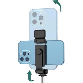 Tripod Selfie Çubuğu Bluetooth Kumandalı Kablosuz Led Işıklı