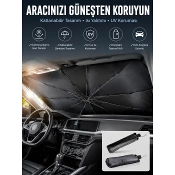Tüm Araçlar İçin Şemsiye Güneşlik Ön Cama Uygun Özel Kaplama