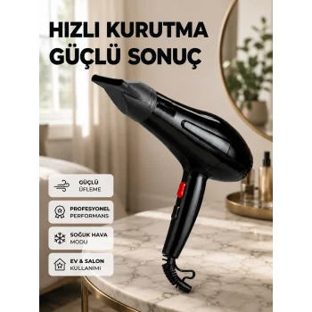 Tüm Saç Tipleri İçin 2200W Güçlü Fön Makinesi