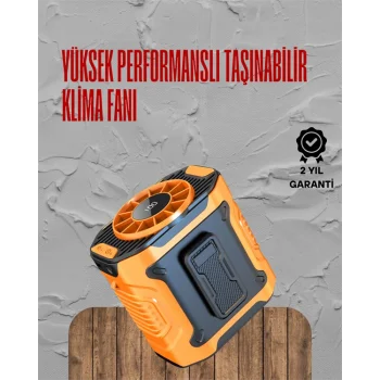 Turbo Mini Fan – Dijital Ekranlı, Sessiz & Şarjlı Serinlik!