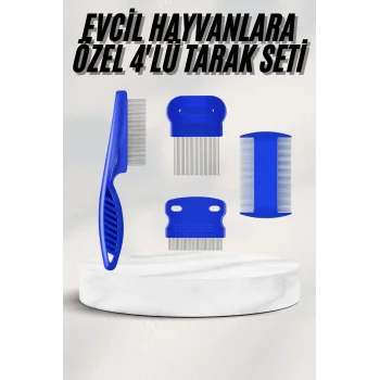 Tüy Fırçası Bit Tarağı Seti Evcil Hayvan Tüy Toplayıcı Bit Pire Önleyici Tarak
