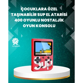 TV Çıkışlı Mini Retro El Konsolu 400 Oyunlu