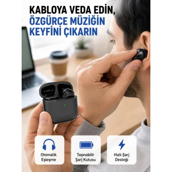 TWS Pro 5 Bluetooth Kulaklık – Kablosuz ve Şarj Kutulu Tasarım Yeni Nesil