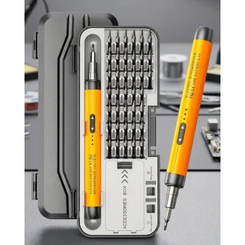 Type C Şarjlı Mini Elektrikli Tornavida 38 Uçlu Manyetik Tamir Kiti