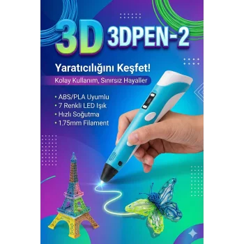 Üç Boyutlu Yazıcı 3D Kalem Pen Printer