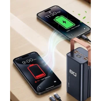 Ultra Güçlü Powerbank 80000 mAh Çoklu Cihaz Şarj Destekli LED Ekranlı Taşınabilir Batarya