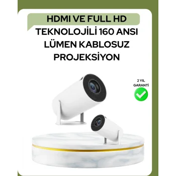 Ultra Pro Full HD ve 4K Destekli 130 İnç Projeksiyon Cihazı