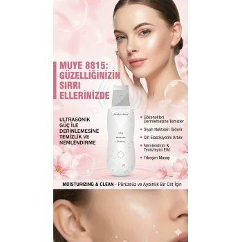 Ultrasonik Spatula Yüz Akne Giderici Siyah Nokta Temizleme Cihazı