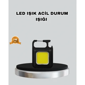 USB Şarjlı 800 Lümen LED Fener – Mini Boy, 3 Işık Modlu, Anahtarlık Tipi El Feneri