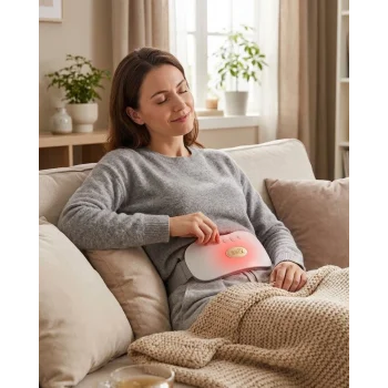 USB Şarjlı Kızılötesi Isıtmalı Titreşimli Kadın Bel ve Karın Masaj Kemeri