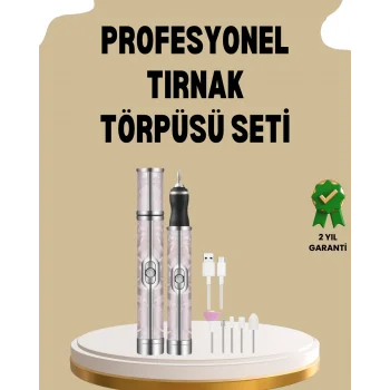 USB Şarjlı Profesyonel 20.000 RPM Elektrikli Oje Sökücü ve Tırnak Bakım Aleti