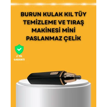 USB Şarjlı Sessiz Burun ve Kulak Kılı Temizleme Cihazı