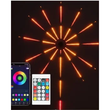Uygulama Destekli RGB LED Havai Fişek Duvar Aydınlatması