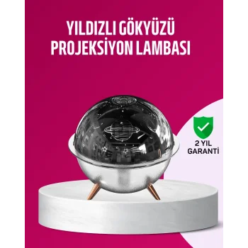 Uzay Temalı Projeksiyonlu Nemlendirici USB Güçlü Gece Lambası