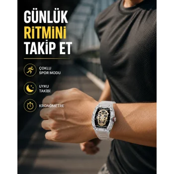 Uzun Pil Ömürlü Akıllı Saat Spor ve Günlük Kullanım Yeni Nesil