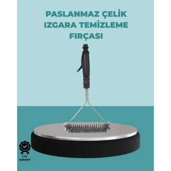 Uzun Saplı Paslanmaz Çelik Izgara Temizlik Fırçası