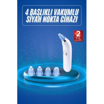 Vakumlu Siyah Nokta Ve Yüz Temizleme Cihazı 4 Başlıklı