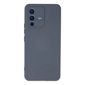 Vivo V23 5g Kılıf Nano İçi Kadife Silikon - Gri