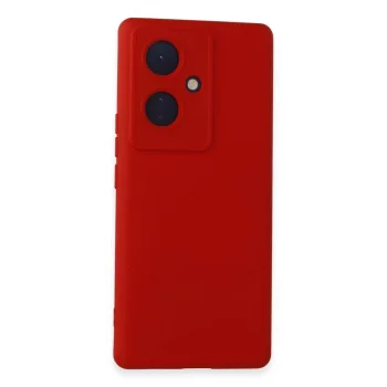 Vivo V29 Lite Kılıf Nano İçi Kadife Silikon - Kırmızı