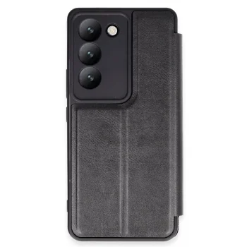 Vivo V30 Lite 4g Kılıf Flip Cover - Siyah