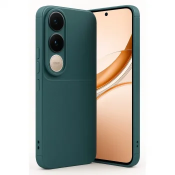 Vivo V50 Lite 4g Auto Focus Karbon Kapak - Koyu Yeşil