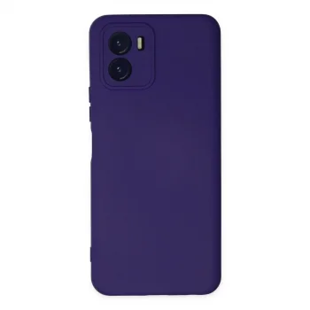 Vivo Y15s Kılıf Nano İçi Kadife Silikon - Mor