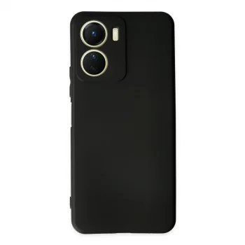 Vivo Y16 Kılıf First Silikon - Siyah